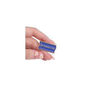 BLOCKBUSTER Video Enamel Lapel Backpack Pin NEW